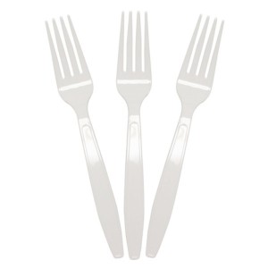 GARFOS PLÁSTICOS DESCARTÁVEIS PARA REFEIÇÃO CRISTAL COM 50 MEXABEM