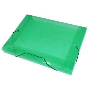 PASTA PLÁSTICA OFÍCIO COM ELÁSTICO VERDE REF.1022 ACP