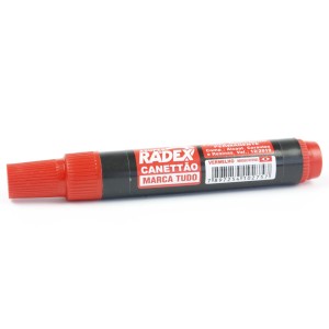 PINCEL ATÔMICO MARCADOR PERMANENTE VERMELHO CANETTÃO RADEX