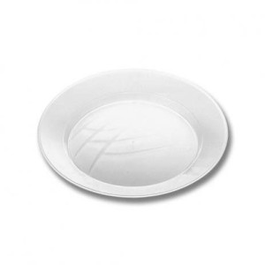 PRATO PLASTICO CRISTAL MÉDIO REDONDO C/10 PRAFESTA