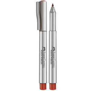 CANETA HIDROGRÁFICA SOFT POINT VERMELHA FABER CASTELL