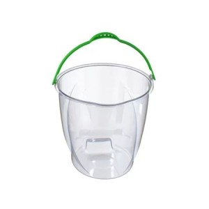 BALDE PLÁSTICO COM ALÇA TRANSPARENTE 15LTS REF.0284 UNINJET