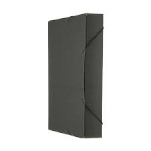 PASTA PLÁSTICA POLIONDA 5,5CM PRETA POLIBRAS