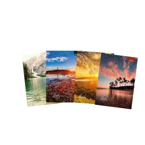 CADERNO UNIVERSITÁRIO CAPA DURA 96FLS PLACES LINE BRIMPRESS