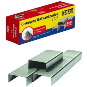 GRAMPO 26/6 GALVANIZADO C/5000 GATTE