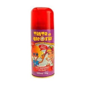 TINTA SPRAY PARA CABELOS 120ML VERMELHO