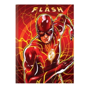 CADERNO UNIVERSITÁRIO 80FLS CAPA DURA BROCHURA THE FLASH SÃO DOMINGOS
