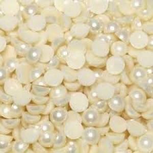 MEIA PEROLA ADESIVA 6MM PEROLIZADA