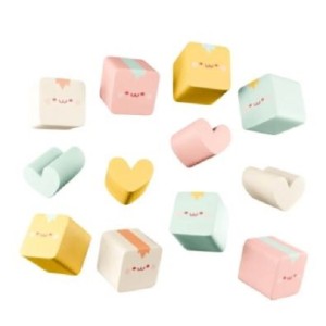 MINI BORRACHAS CUBINHO COM 8 UNIDADES CIS