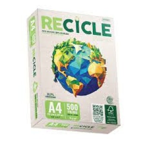 SULFITE A4 210X297 75G RECICLADO 500 FOLHAS JANDAIA