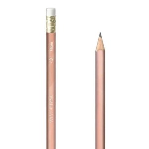 LÁPIS PRETO SEXTAVADO C/ BORRACHA WEST VILLAGE ROSE TILIBRA