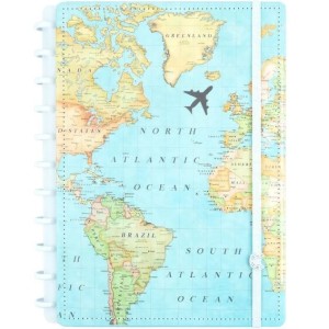 CADERNO INTELIGENTE GRANDE BY GOCASE MAPA MUNDI