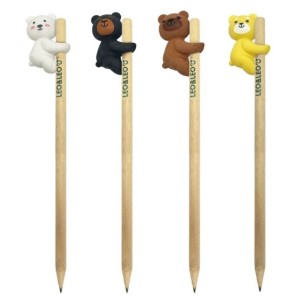 LÁPIS GRAFITE COM BORRACHA DE URSINHOS LEO&LEO