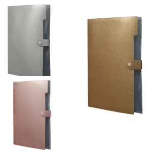 PASTA SANFONADA A4 5 DIVISÓRIAS GLITTER POLIBRAS