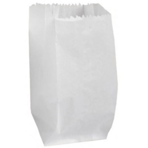 SACO DE PAPEL PIPOCA 2 BRANCO (MONO) 14,5x7,5 (24x15,5 ABERTO) C/500 BIGPEL