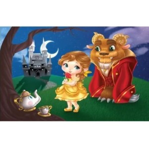 QUEBRA-CABEÇA 80 PEÇAS A BELA E A FERA REF.2854 PAIS & FILHOS