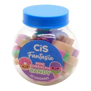 POTE DE BORRACHA MINI CANDY C/20 UNIDADES CIS