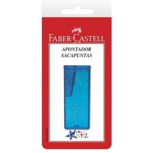 APONTADOR 1 FURO COM DEPÓSITO GLITZ BLISTER FABER CASTELL