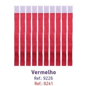 PULSEIRA DE IDENTIFICAÇÃO VIP C/100 UNIDADES VERMELHA MAKE