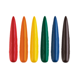 GIZ DE CERA 6 CORES FOGUETE LITTLE CREATIVES FABER CASTELL